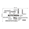 Modern Kitchen Restaurant Vinyl Stickers Decals