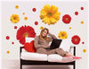 Daisy Flower Living Room Vinyl 3D Wall Stickers